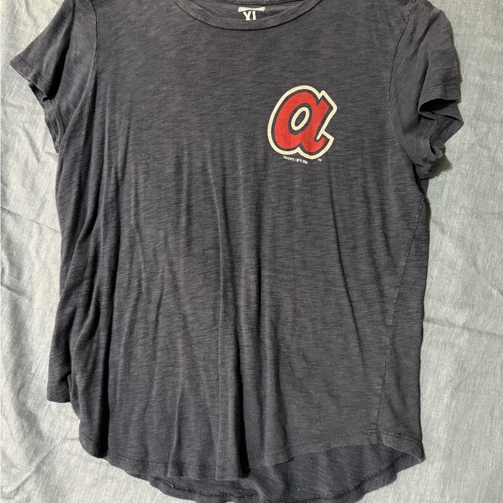 Atlanta Braves Women's Navy Tee